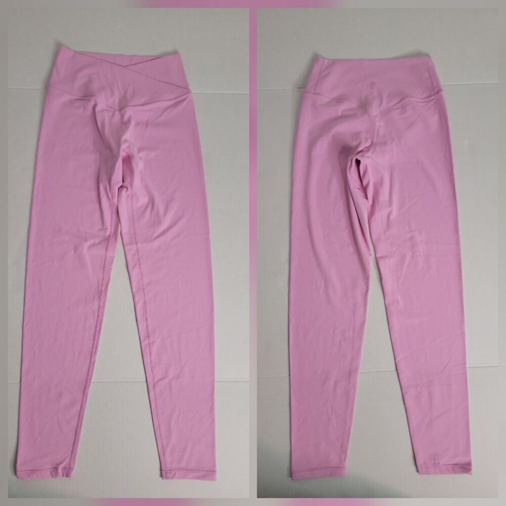 Buff Bunny Leggings Womens Large Ballet Pink High Rise Yoga Gym Workout Soft